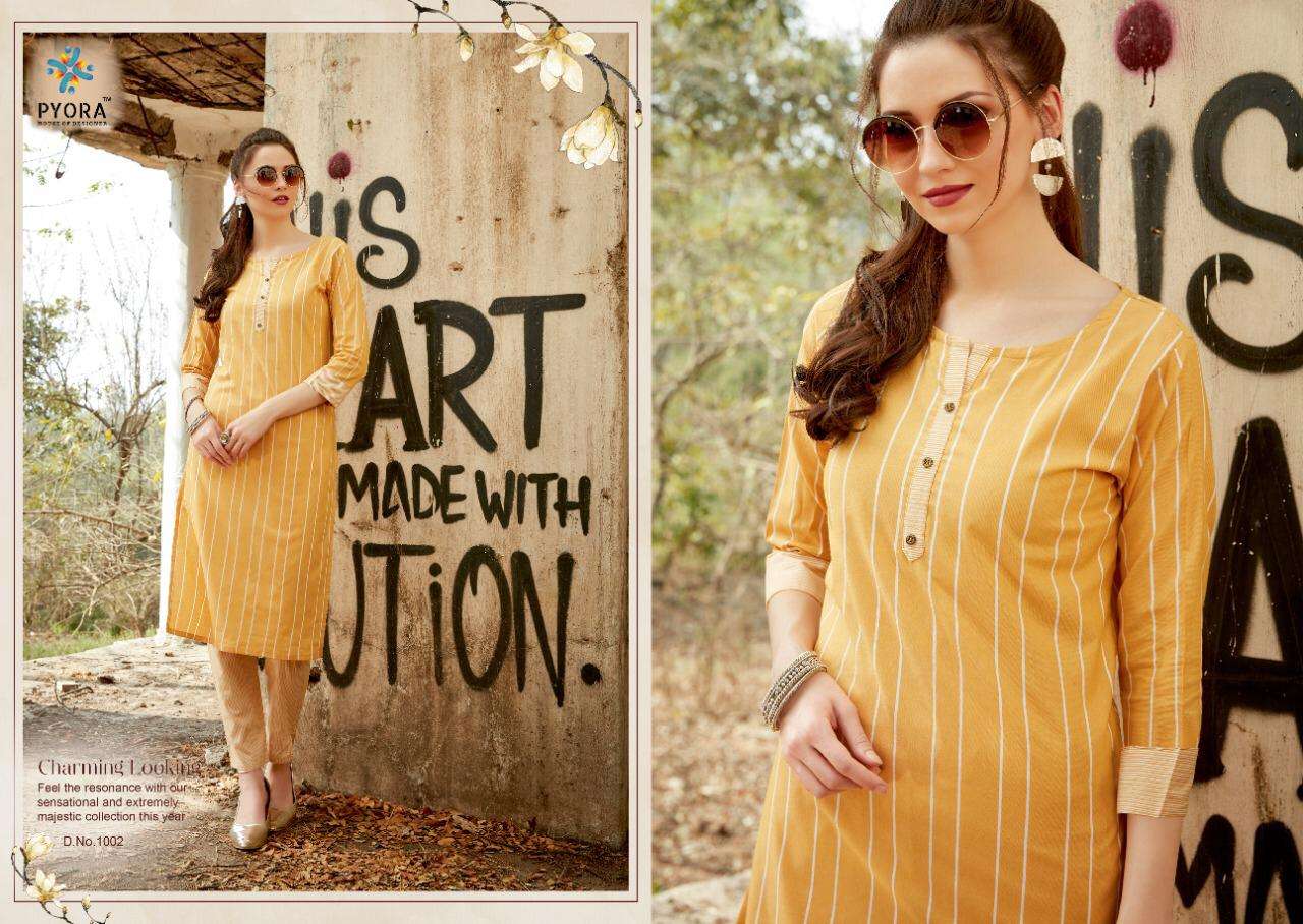 Janvi Designer Victory Vol 1 Reyon Cotton Kurtis Catalog Manufacturer