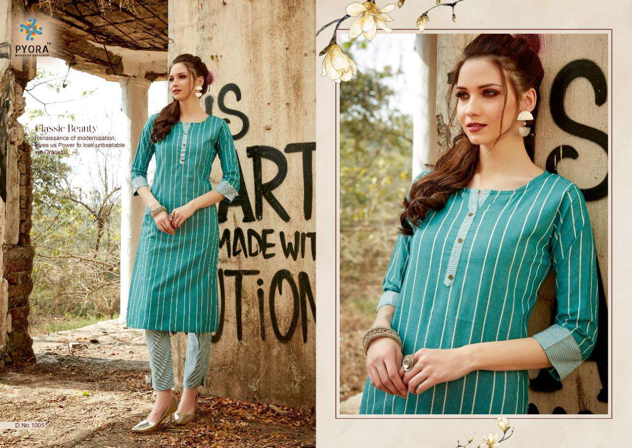 Janvi Designer Victory Vol 1 Reyon Cotton Kurtis Catalog Manufacturer
