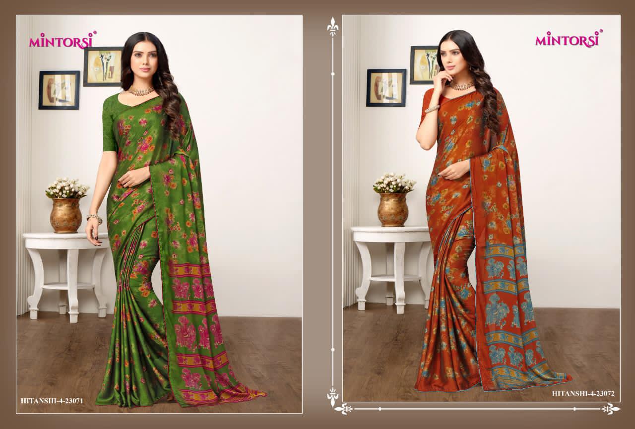 Ruchi Cadbury Georgette Printed Sarees Catalog Wholesale Rate Seller