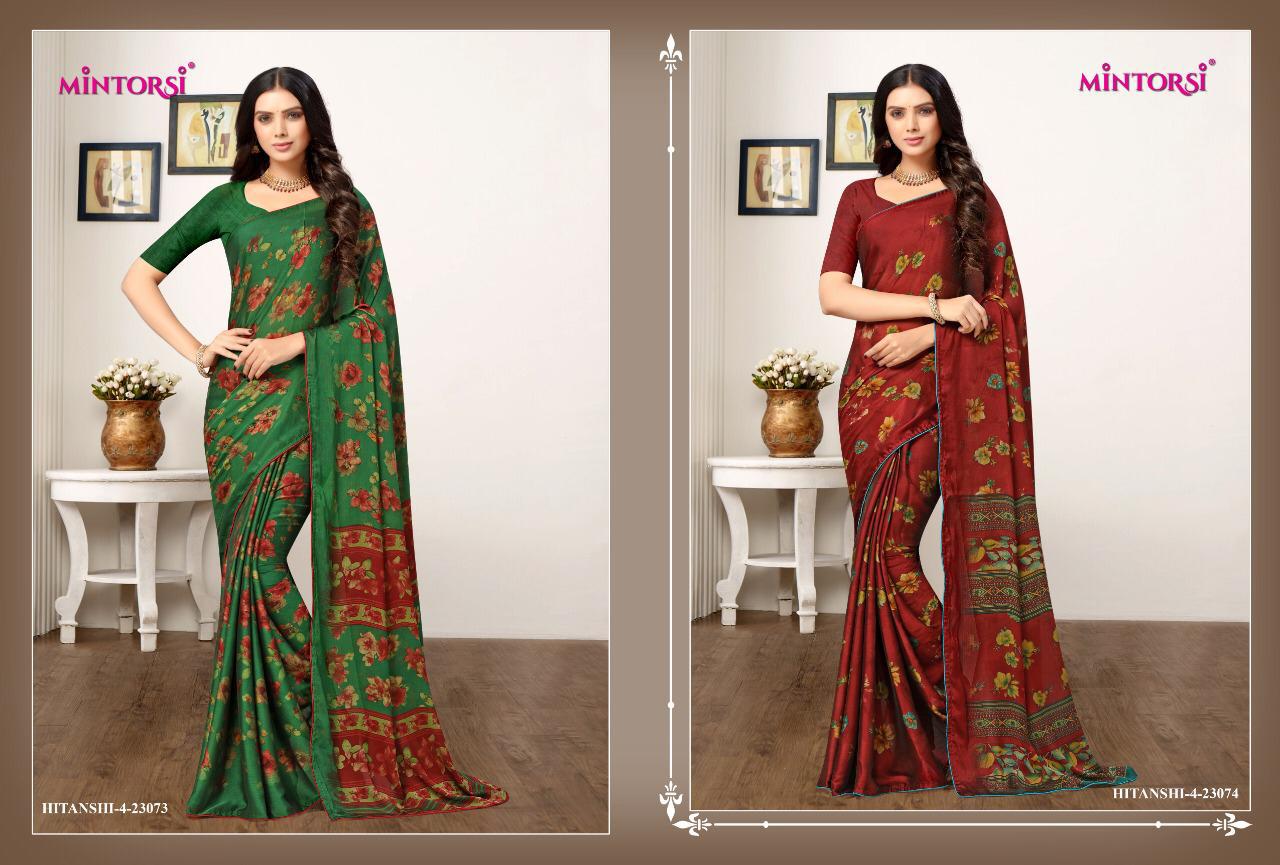 Ruchi Cadbury Georgette Printed Sarees Catalog Wholesale Rate Seller