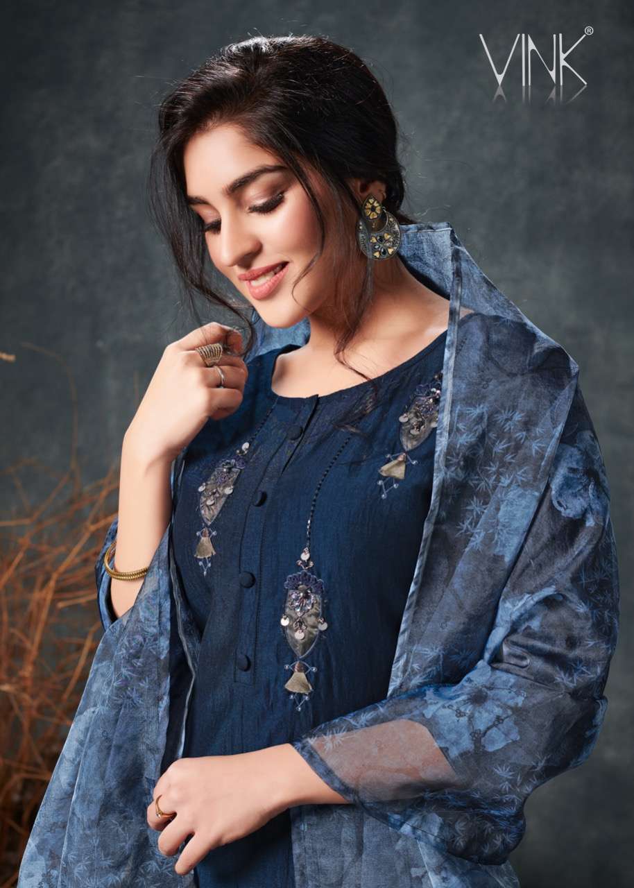 Fragrance By Koiki Wardrobe American Crape Long Formal Wear Kurti Catalogue