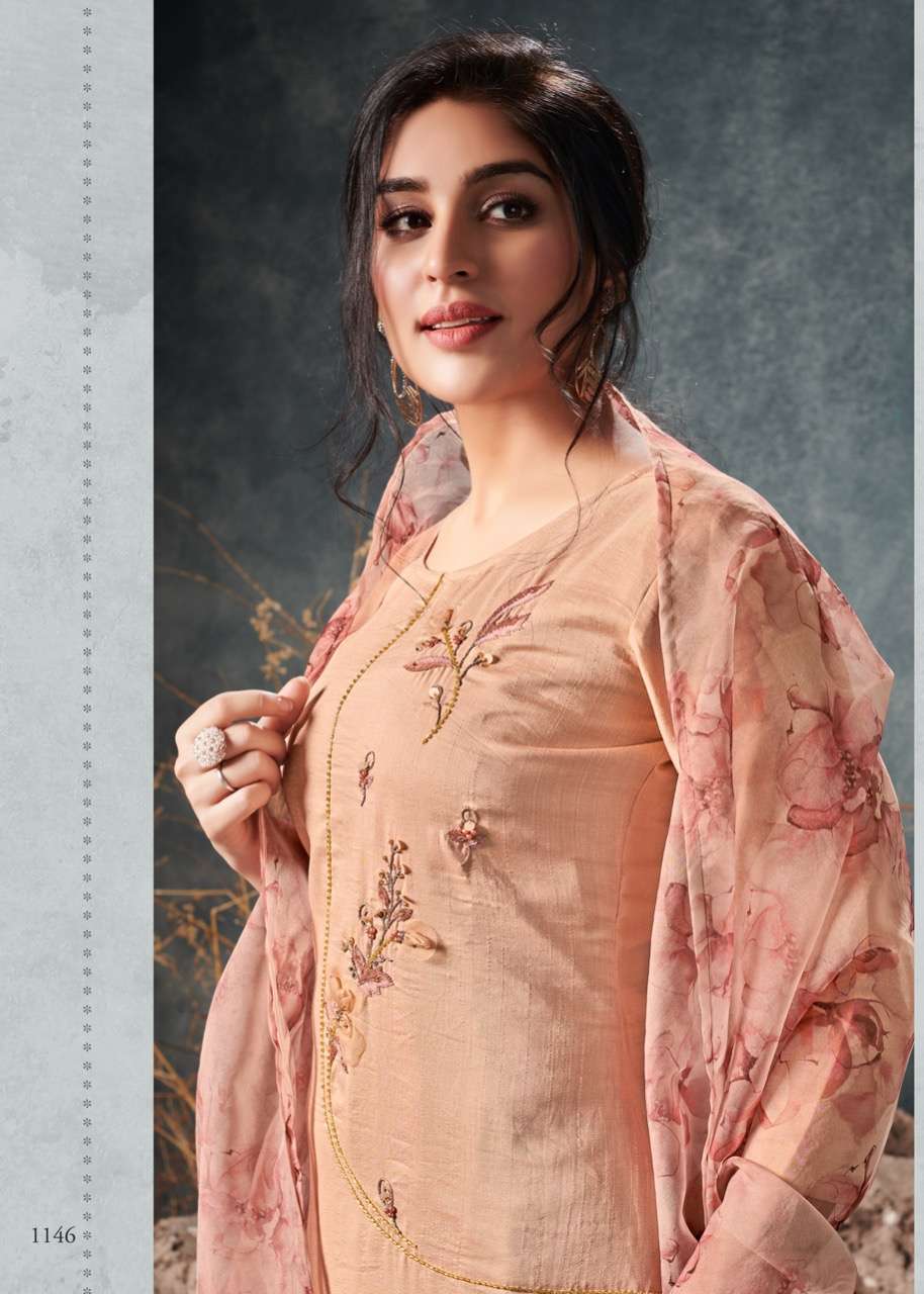 Fragrance By Koiki Wardrobe American Crape Long Formal Wear Kurti Catalogue