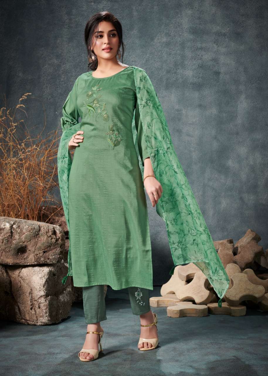 Fragrance By Koiki Wardrobe American Crape Long Formal Wear Kurti Catalogue