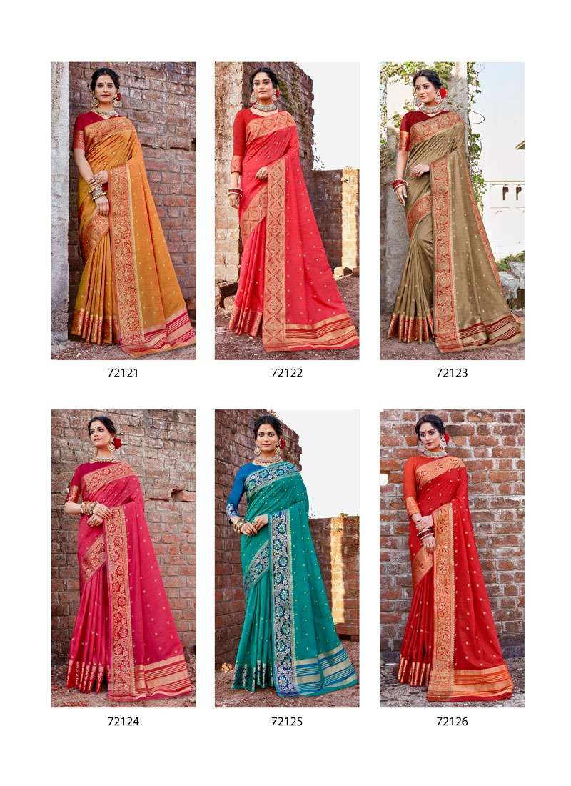 Kalista Fashion Anandi Fancy Work Saree Collection Best Rate Seller