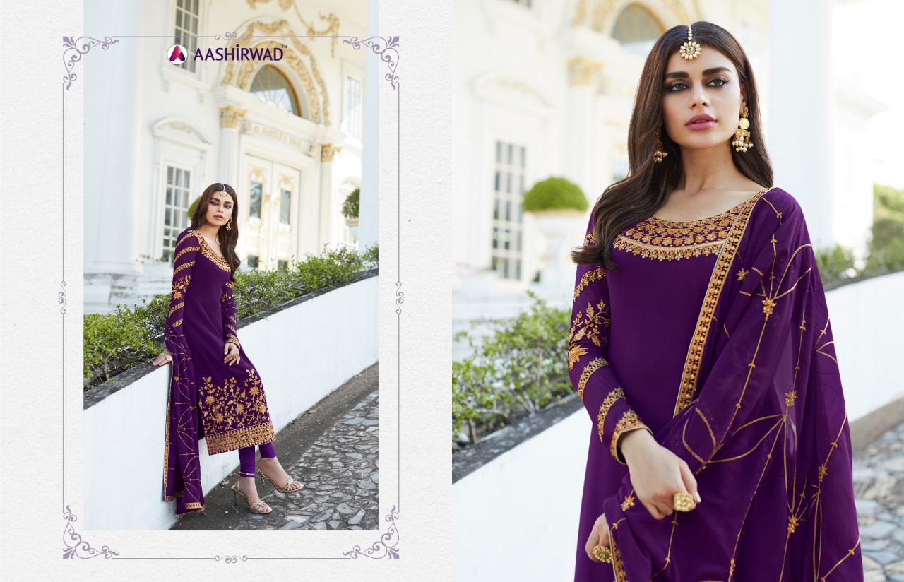 Karma Trendz Mahira Vol 3 Georgette Work Suits Collection Wholesale