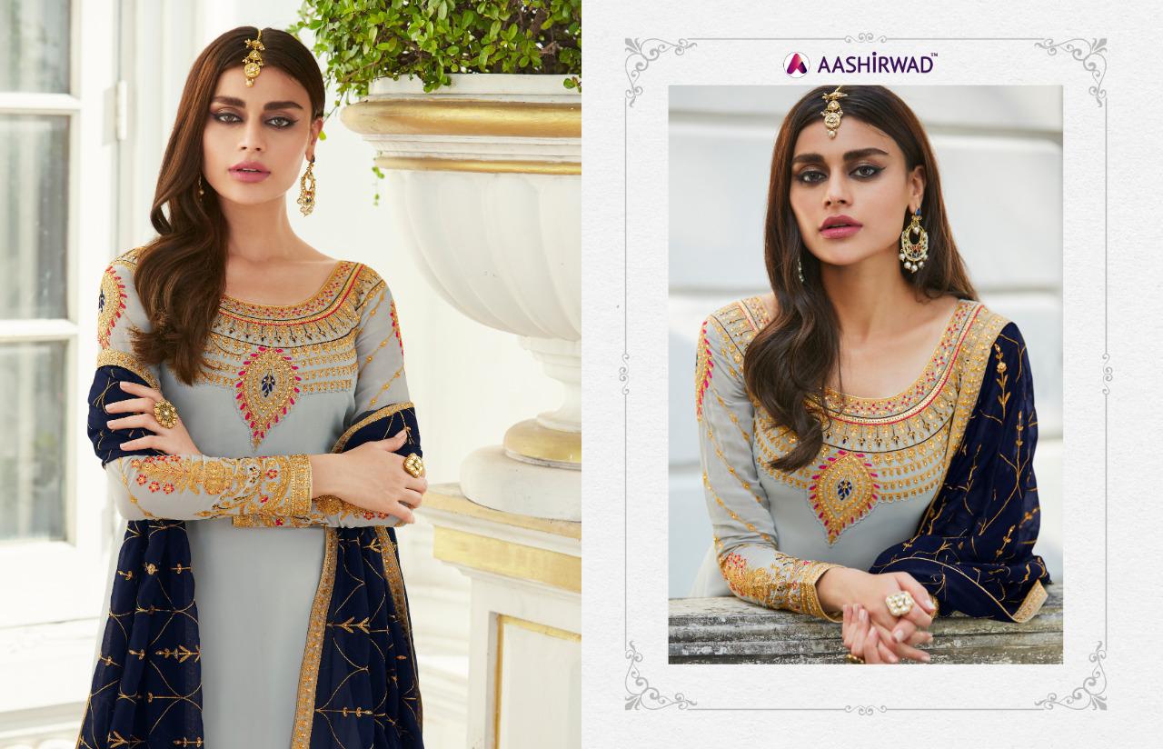 Karma Trendz Mahira Vol 3 Georgette Work Suits Collection Wholesale