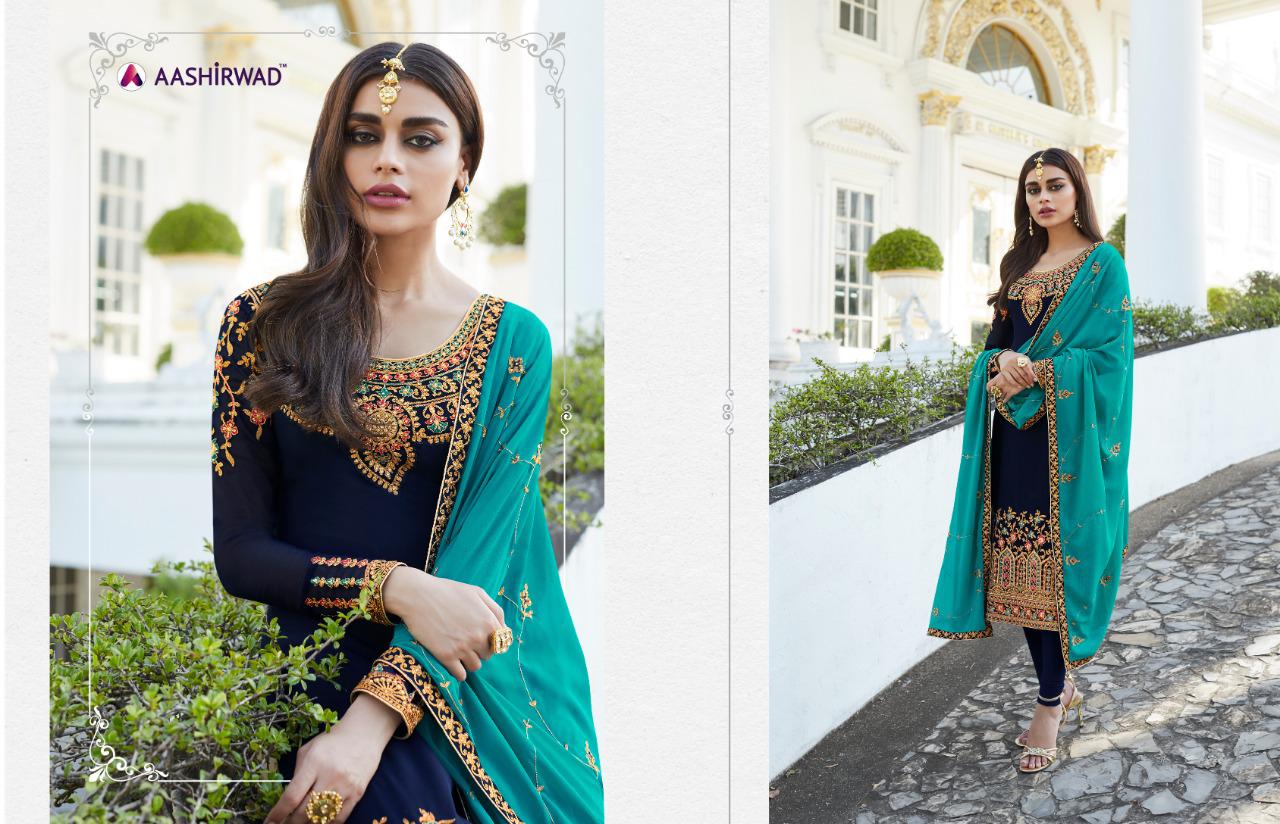 Karma Trendz Mahira Vol 3 Georgette Work Suits Collection Wholesale