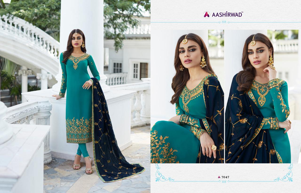 Karma Trendz Mahira Vol 3 Georgette Work Suits Collection Wholesale