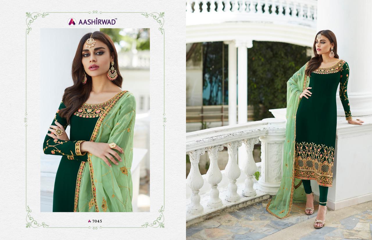 Karma Trendz Mahira Vol 3 Georgette Work Suits Collection Wholesale
