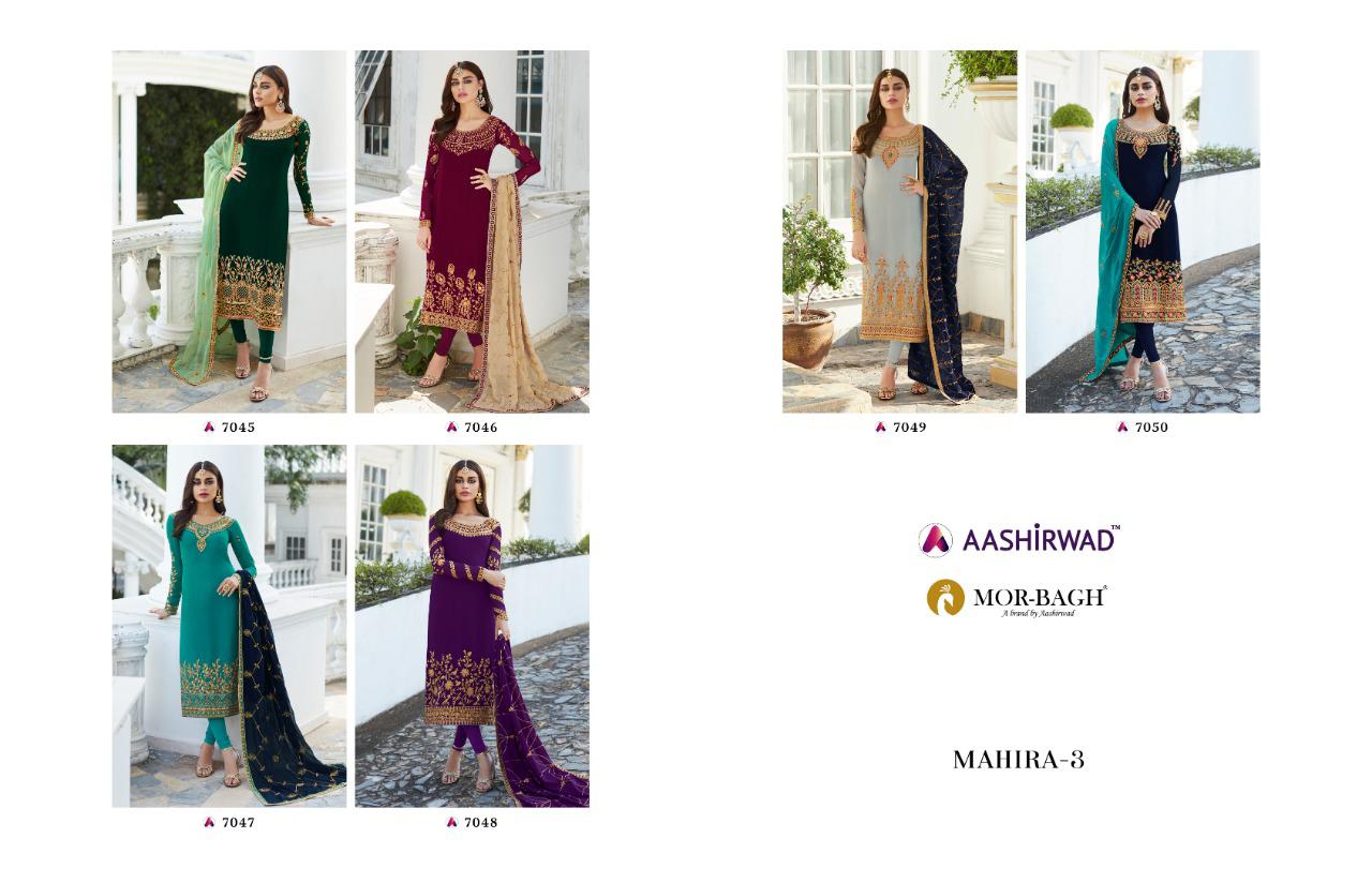 Karma Trendz Mahira Vol 3 Georgette Work Suits Collection Wholesale