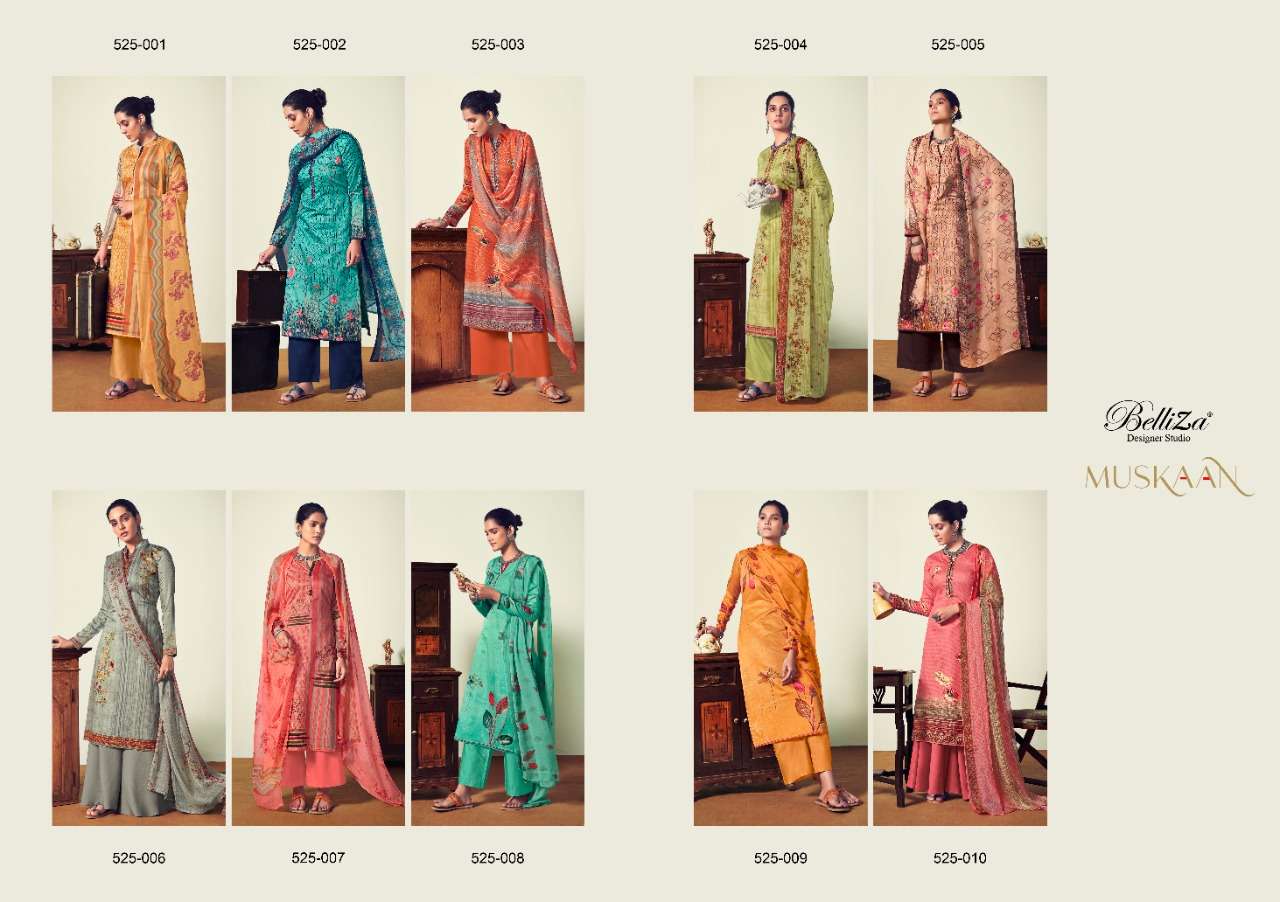 Meera Zisa Muskaan Georgette Suit With Heavy Dupatta Work Collection Wholesale