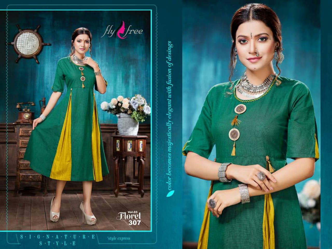 Arihant Designer Present Floret Vol 3 Silk Heavy Work Long Gown Style Kurtis Collection