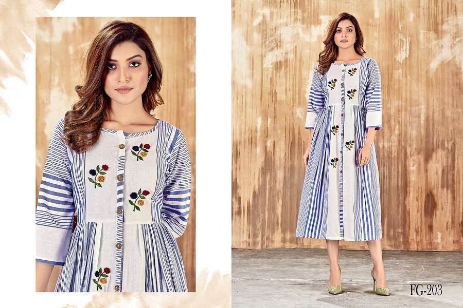 Kaya Ganga Cotton Cambric Koti Style Kurtis Catalogue Wholesale Supplier