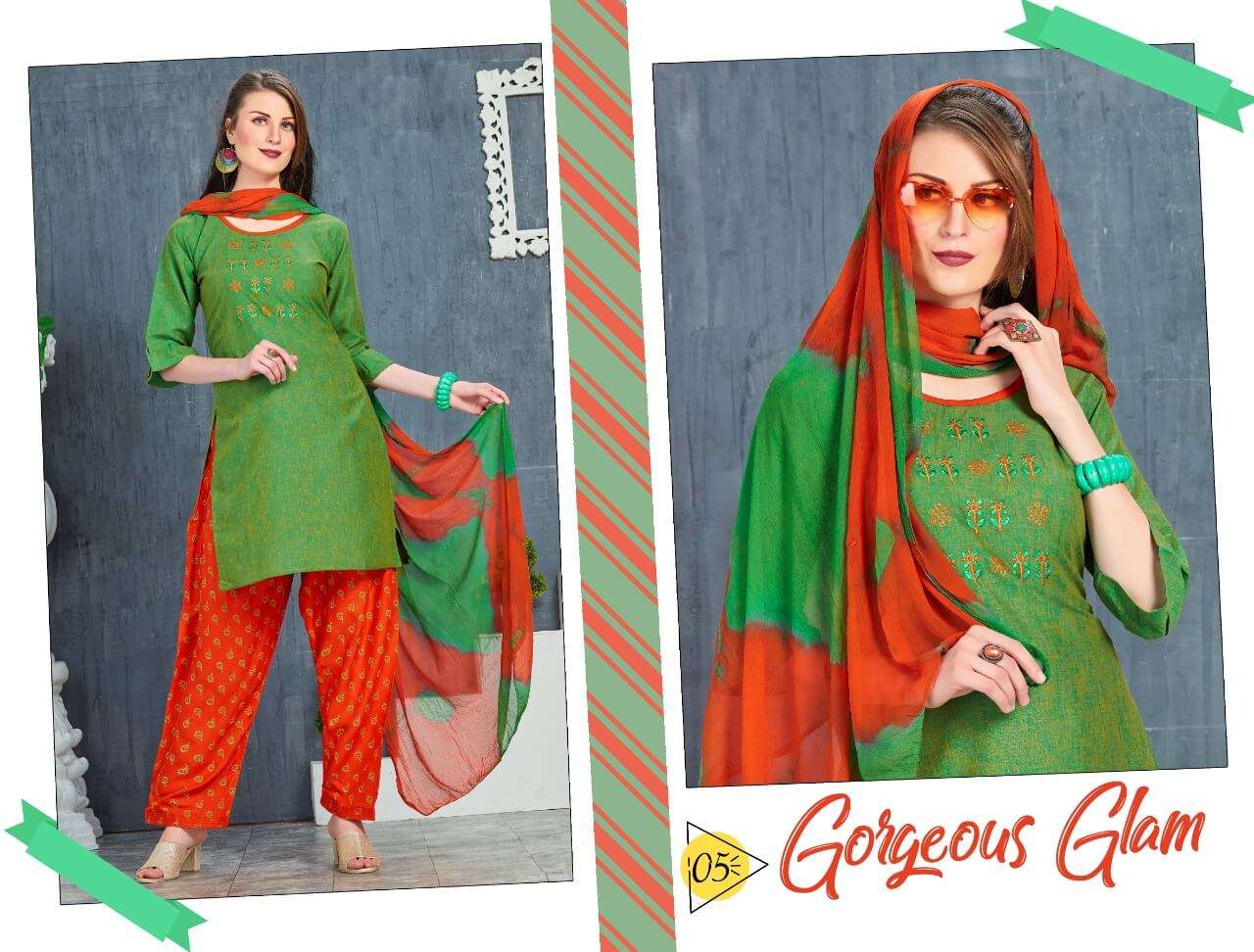 Esta Designs Florence Pashmina Print Work Designer Salwar Kameez Winter Season