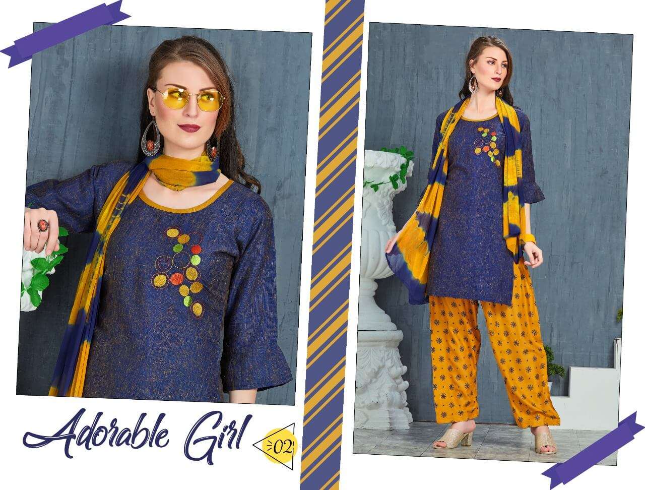 Esta Designs Florence Pashmina Print Work Designer Salwar Kameez Winter Season