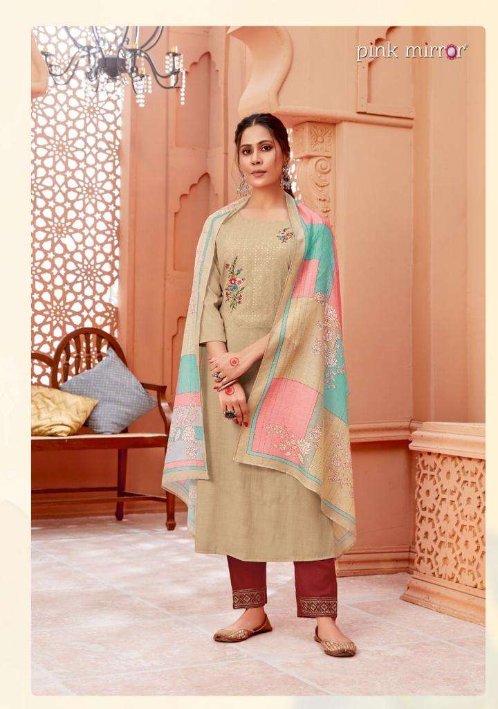 Four Buttons Coral Designer Long Gown Collection Wholesale Rate