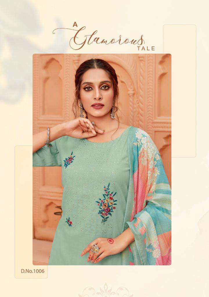 Four Buttons Coral Designer Long Gown Collection Wholesale Rate