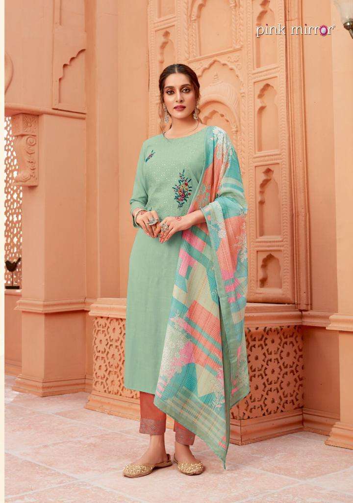 Four Buttons Coral Designer Long Gown Collection Wholesale Rate