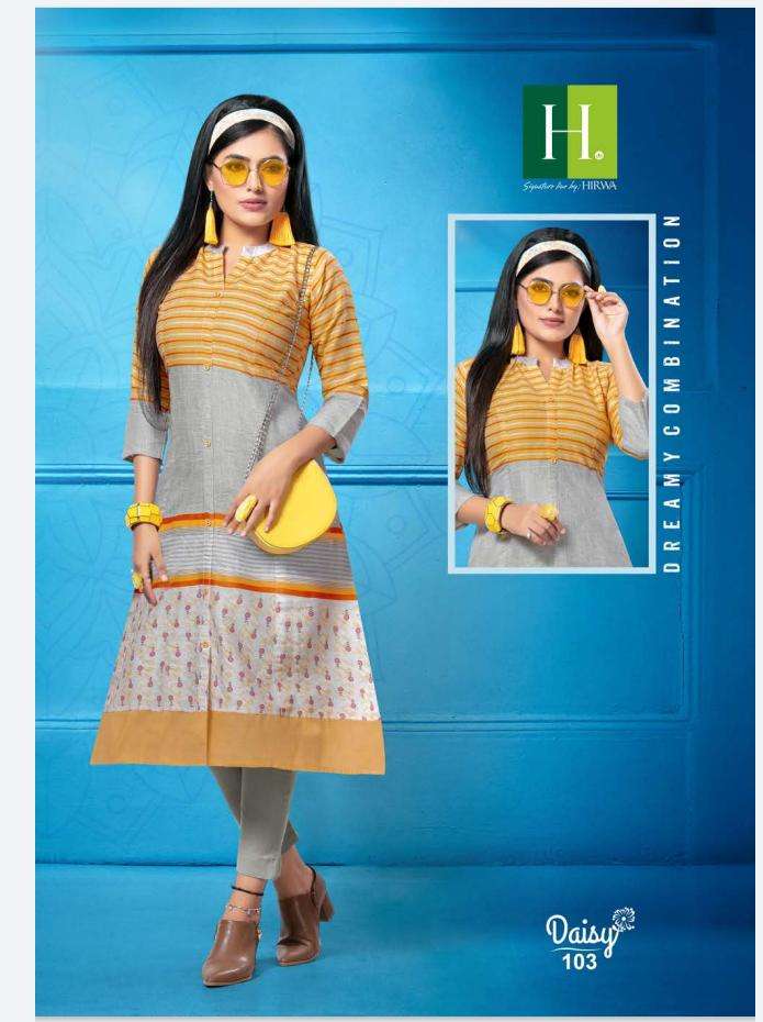 Heer By Kersom Daisy Denim Kurtis Catalog Wholesale Rate