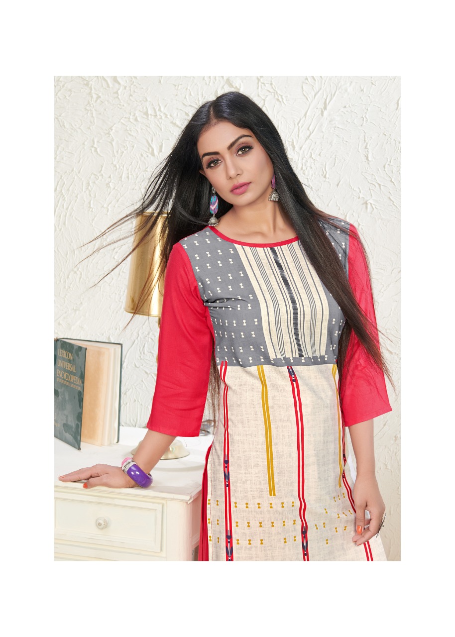 12angel Present Heritage Vol 6 Rayon Printed Kurti With Plazzo Wholesaler