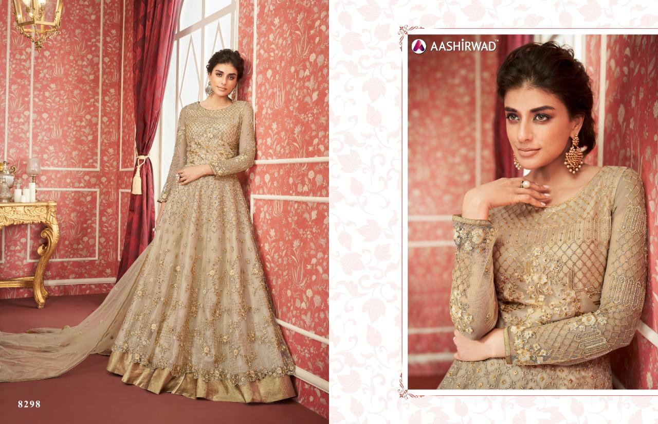 Aashirwad Sajda Butterfly Net Long Gown Style Party Wear Suit Online Shopping