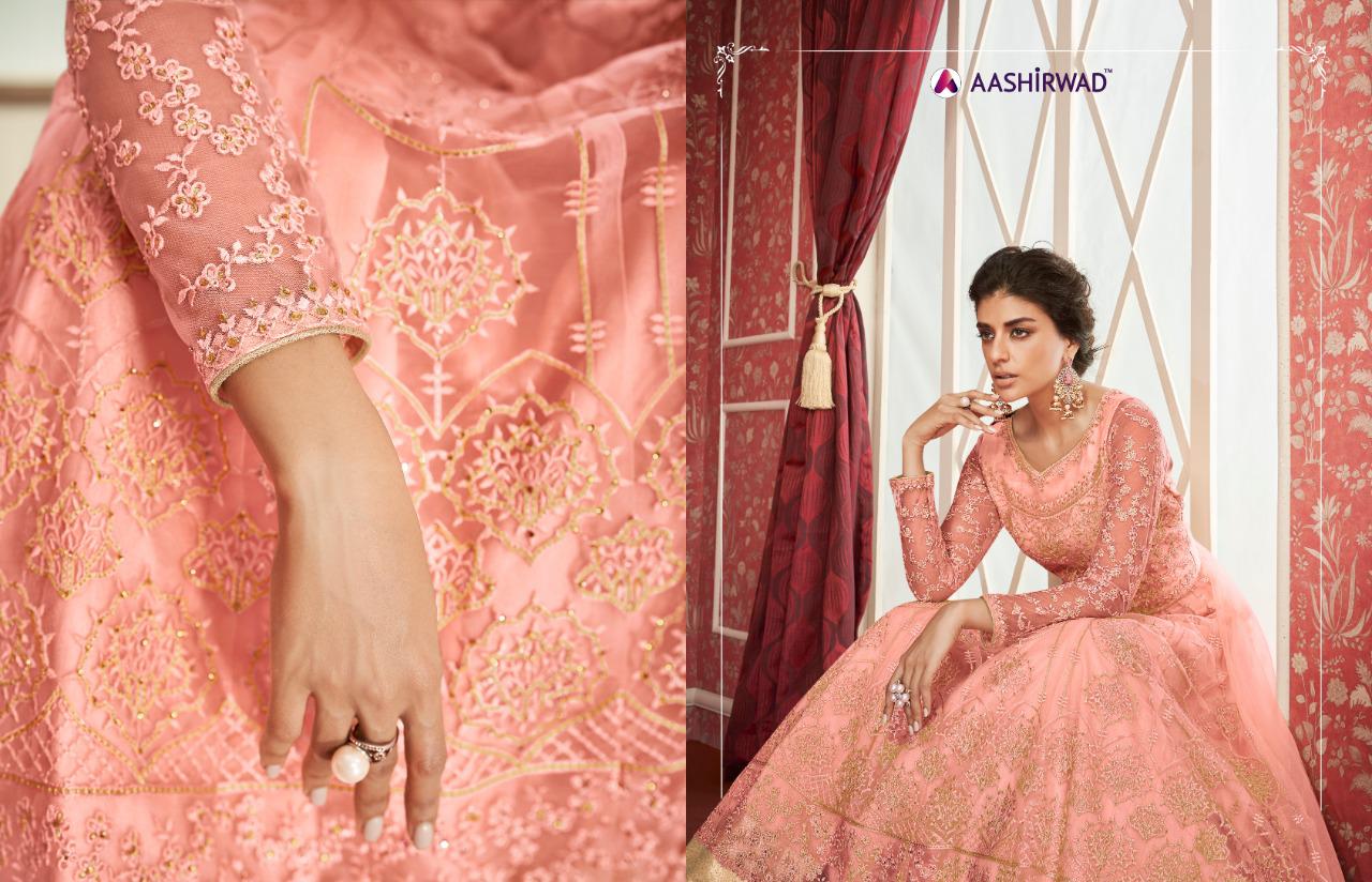 Aashirwad Sajda Butterfly Net Long Gown Style Party Wear Suit Online Shopping