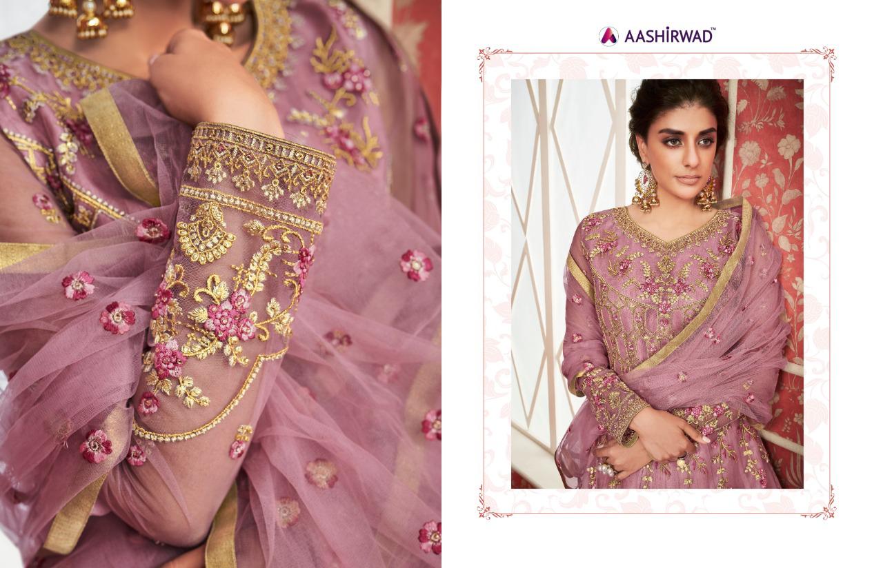 Aashirwad Sajda Butterfly Net Long Gown Style Party Wear Suit Online Shopping