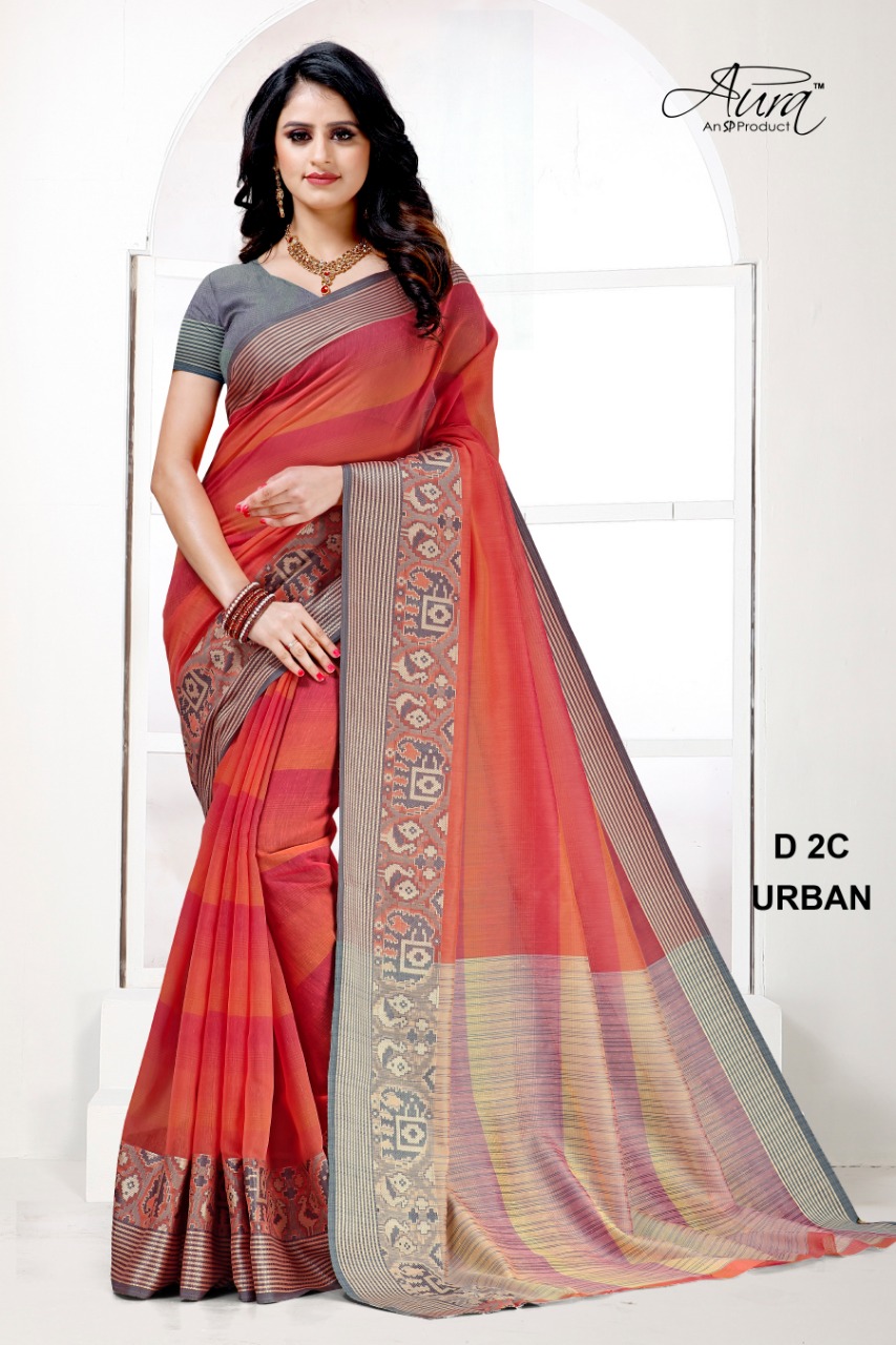 Aura Saree Launch Urban Silk Base Good Looking Saree In Surat Market