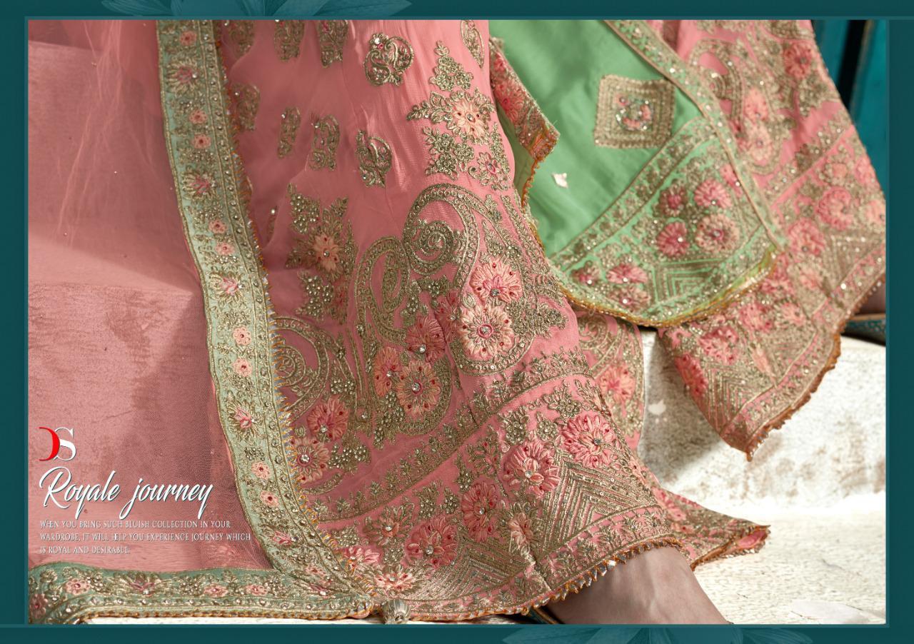 Deepsy Suits Hannah Real Georgette With Embroidery Work Plazzo Style Suit
