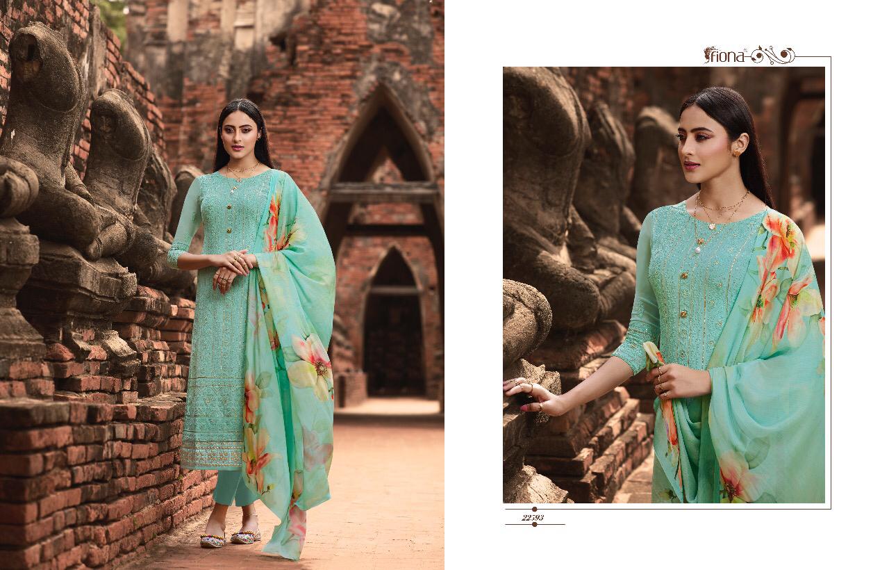 Fiona Mannat Pure Georgette With Lacknowi Embroidery Work Salwar Suit Online