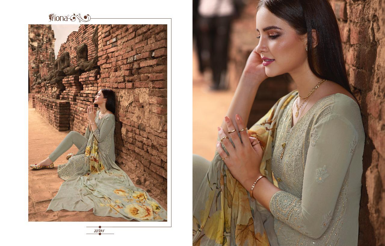 Fiona Mannat Pure Georgette With Lacknowi Embroidery Work Salwar Suit Online