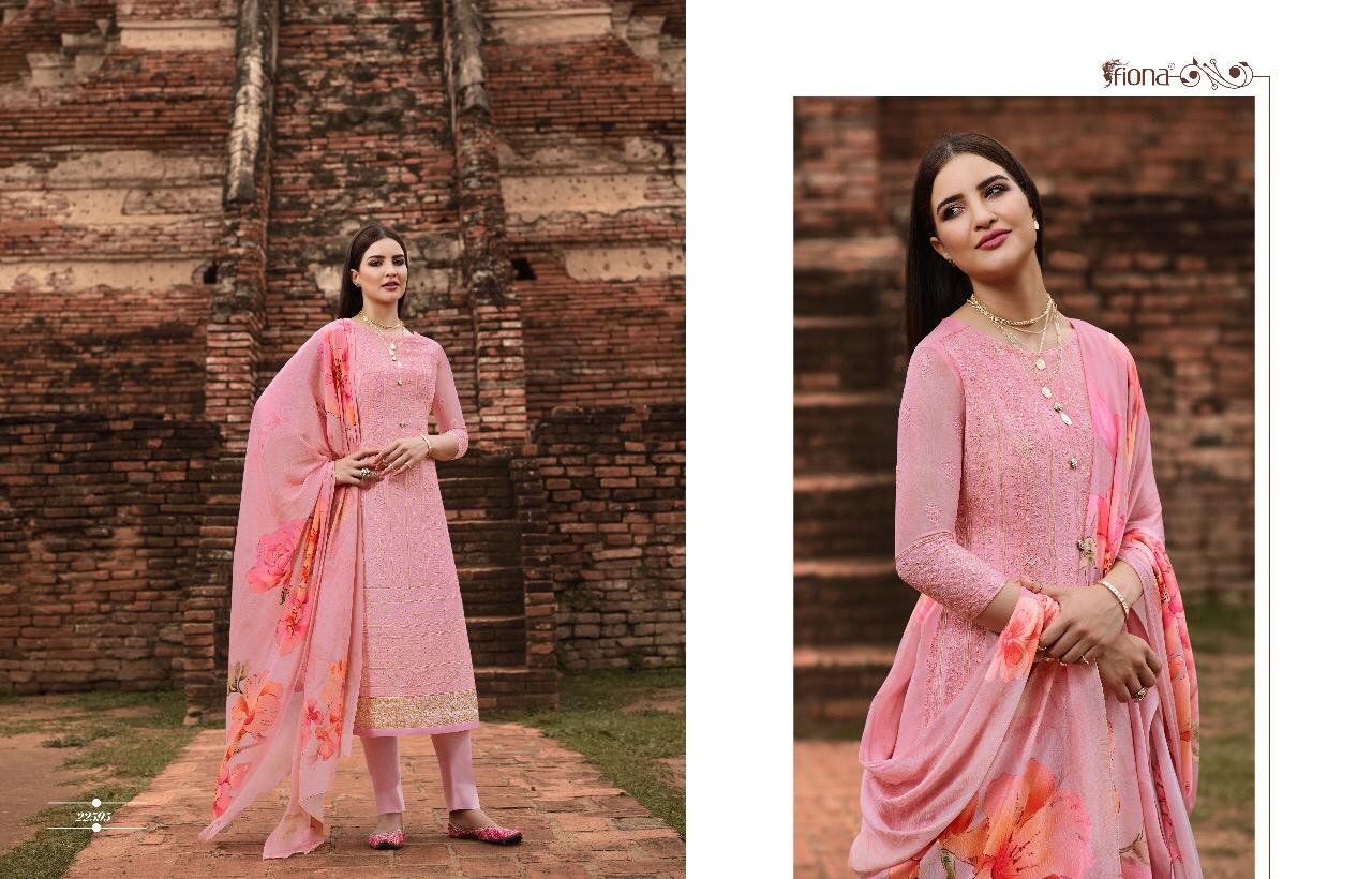 Fiona Mannat Pure Georgette With Lacknowi Embroidery Work Salwar Suit Online