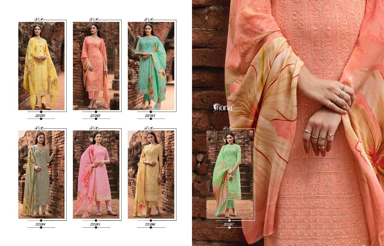 Fiona Mannat Pure Georgette With Lacknowi Embroidery Work Salwar Suit Online