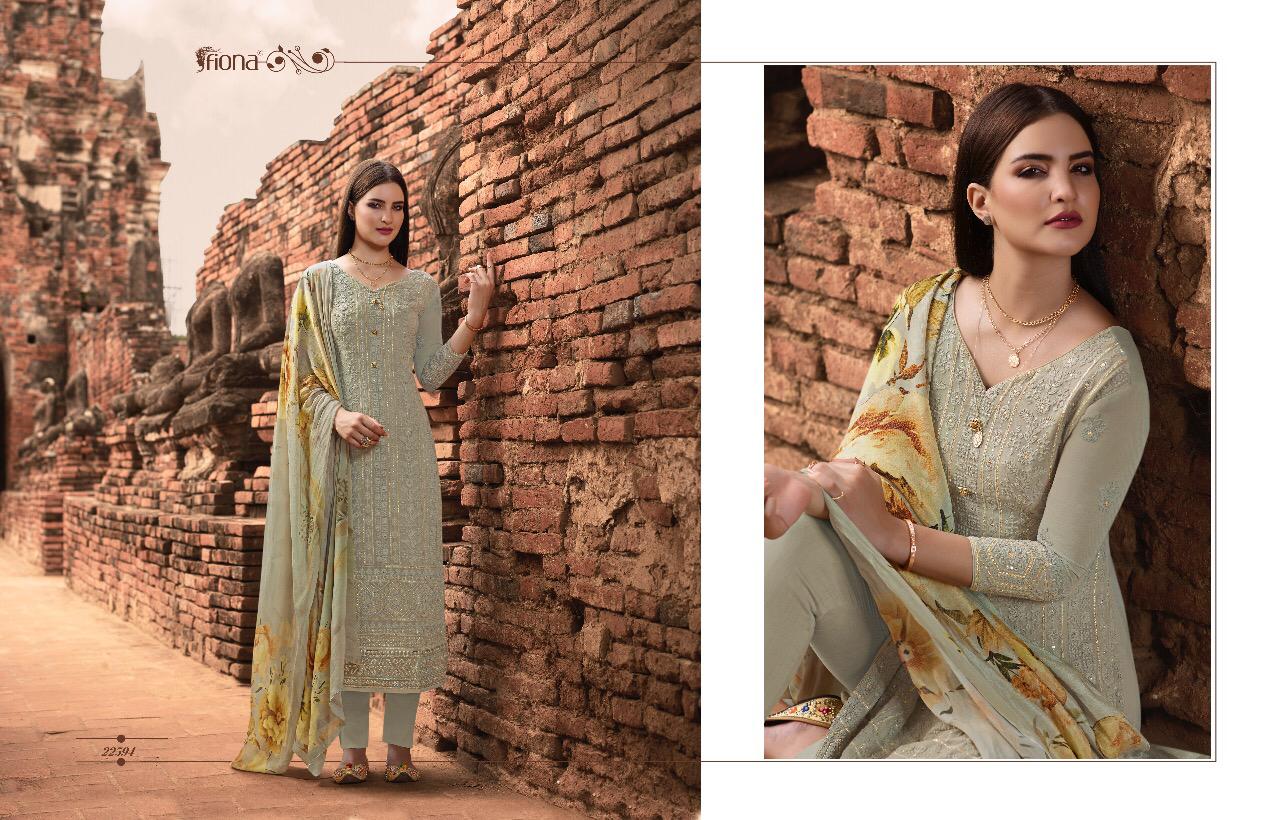 Fiona Mannat Pure Georgette With Lacknowi Embroidery Work Salwar Suit Online