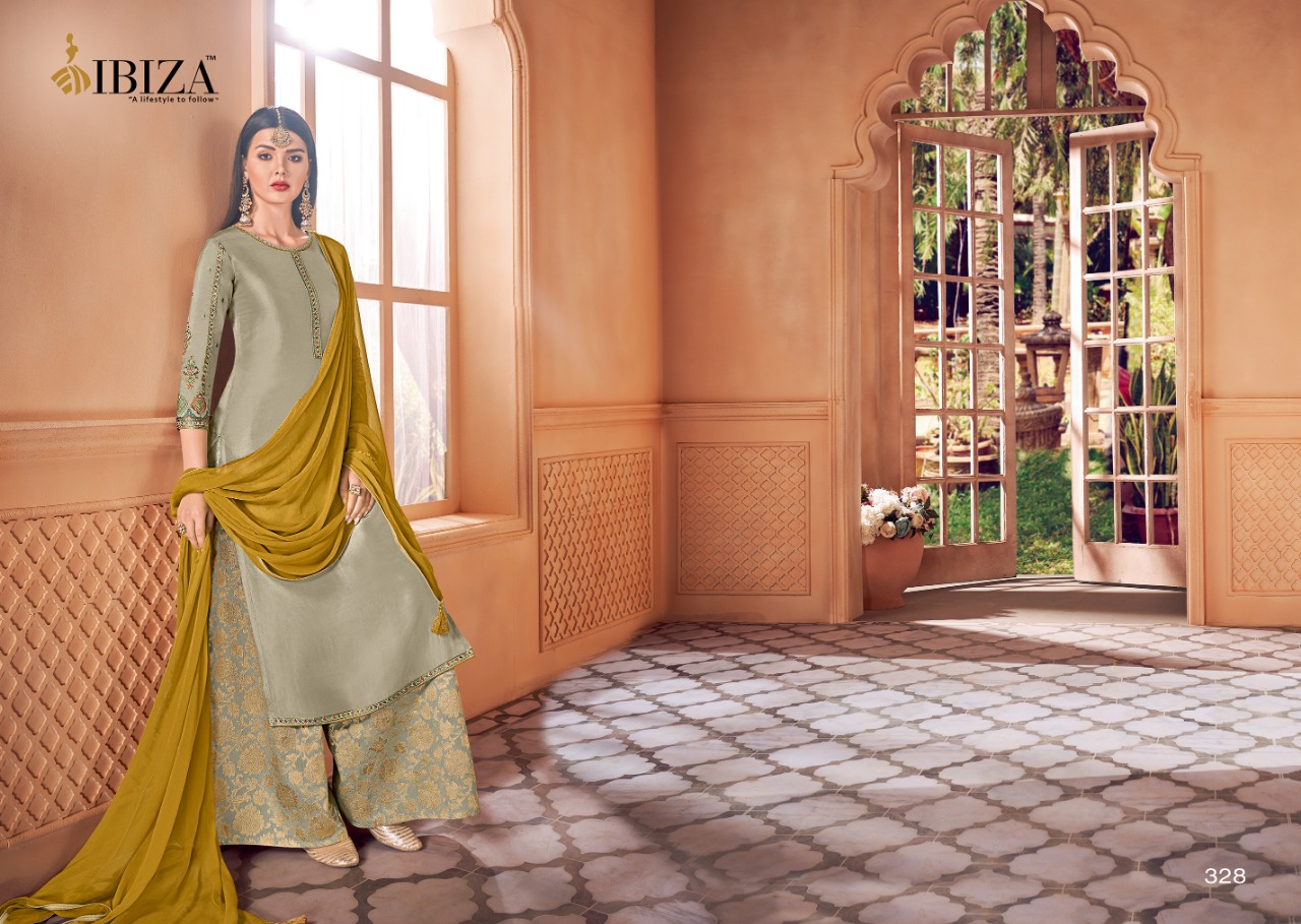 Ibiza Taskeen 327-332 Series Pure Upada Silk Ladies Salwar Suits Catalog