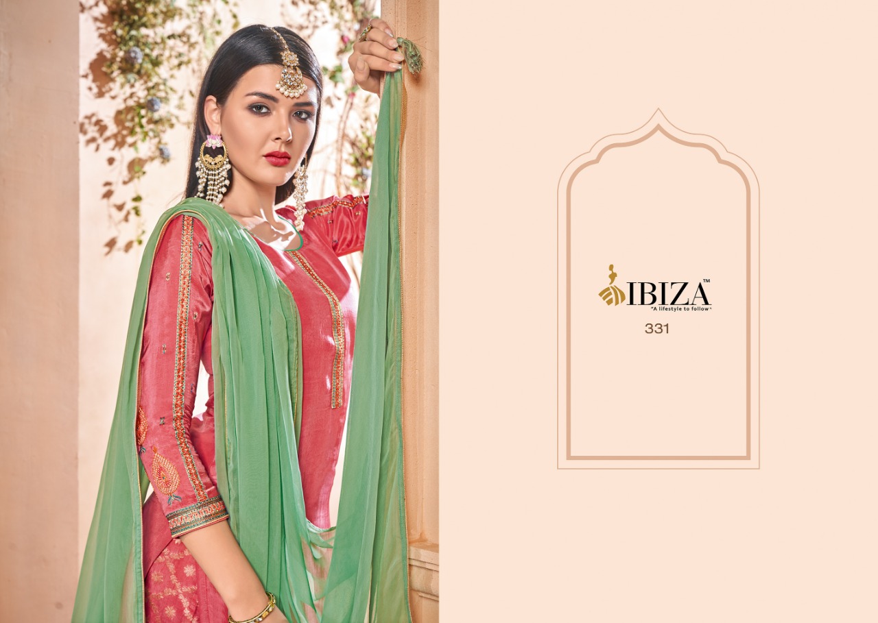 Ibiza Taskeen 327-332 Series Pure Upada Silk Ladies Salwar Suits Catalog