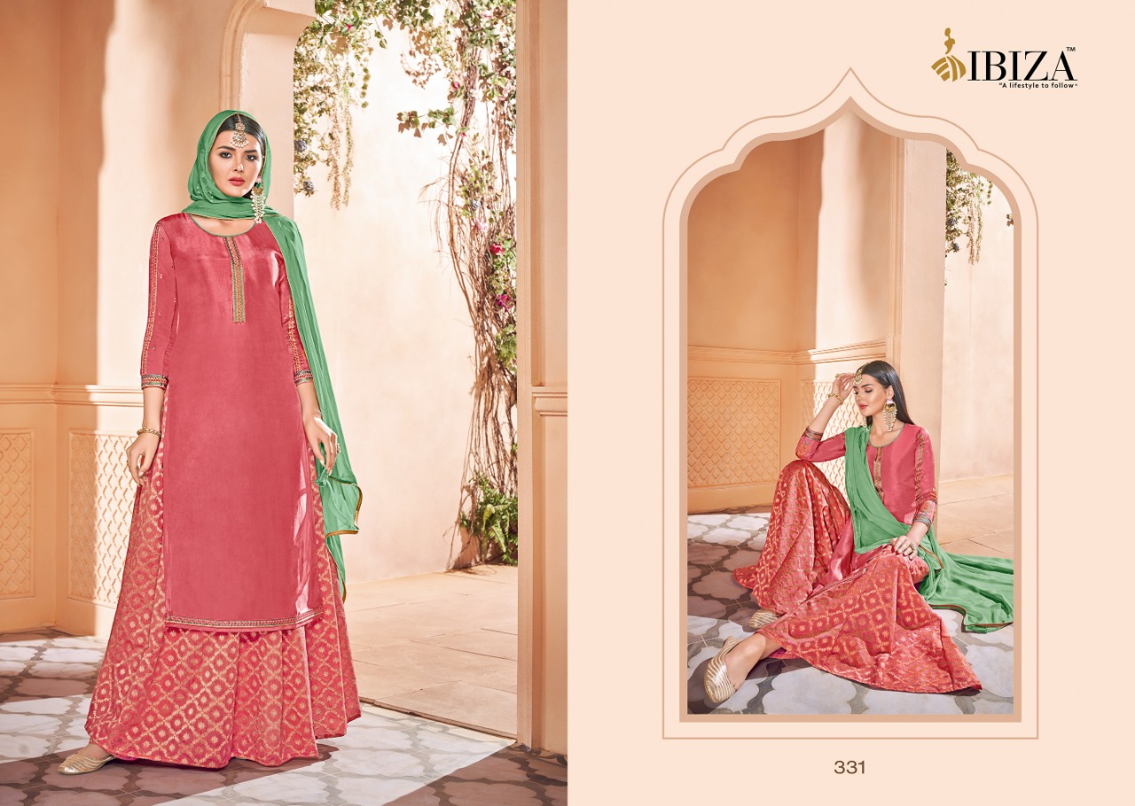 Ibiza Taskeen 327-332 Series Pure Upada Silk Ladies Salwar Suits Catalog