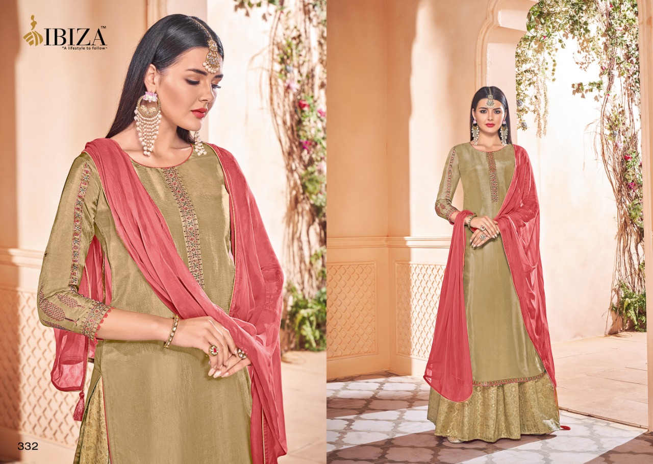 Ibiza Taskeen 327-332 Series Pure Upada Silk Ladies Salwar Suits Catalog
