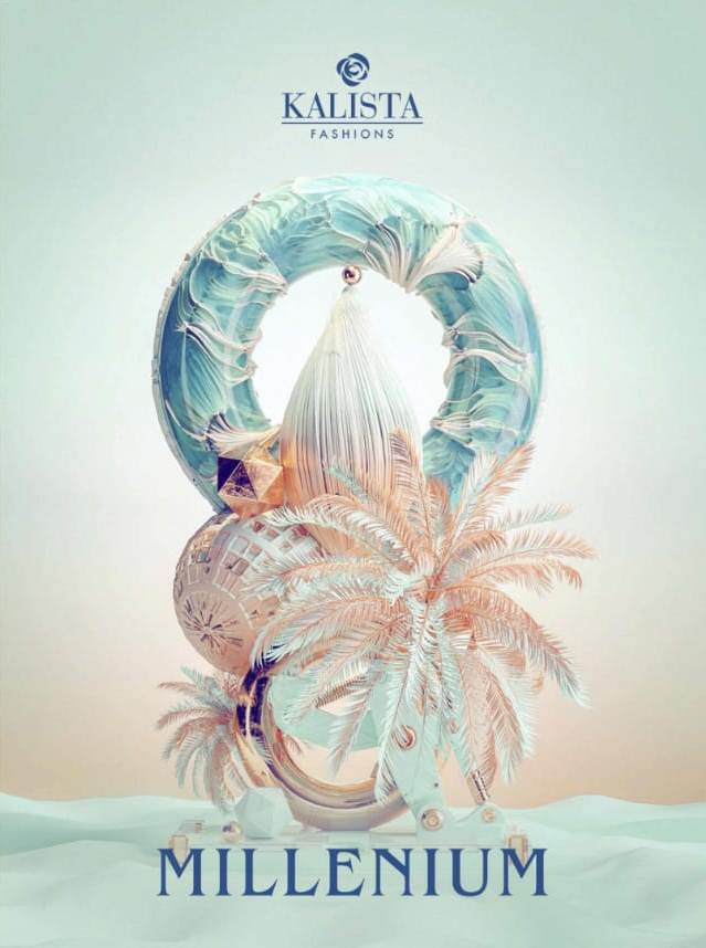 Kalista Fashion Millenium Fancy Casual Party Wear Saree Catlog Dealer