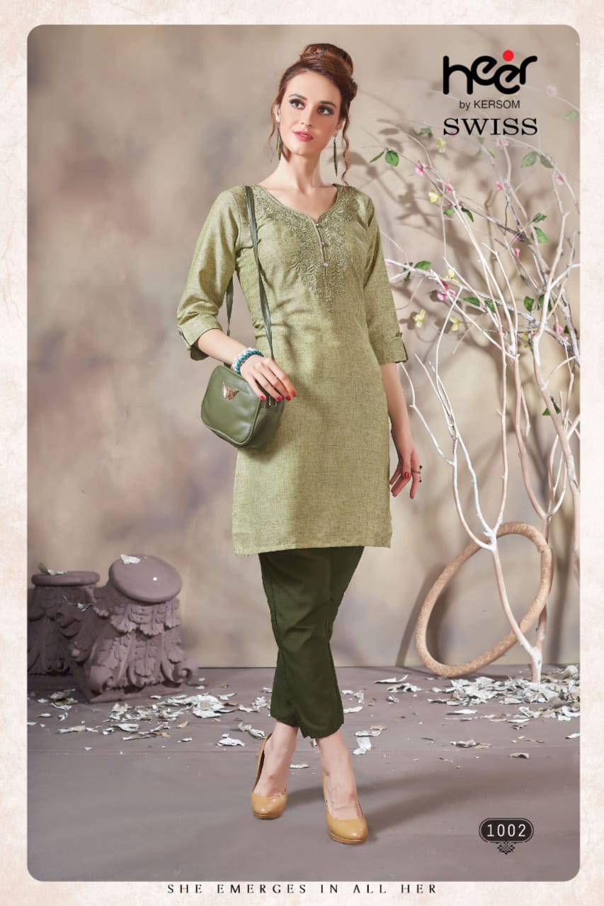 Kersom Launch Swiss Cotton Regular Wear Top With Pant Online Shopping