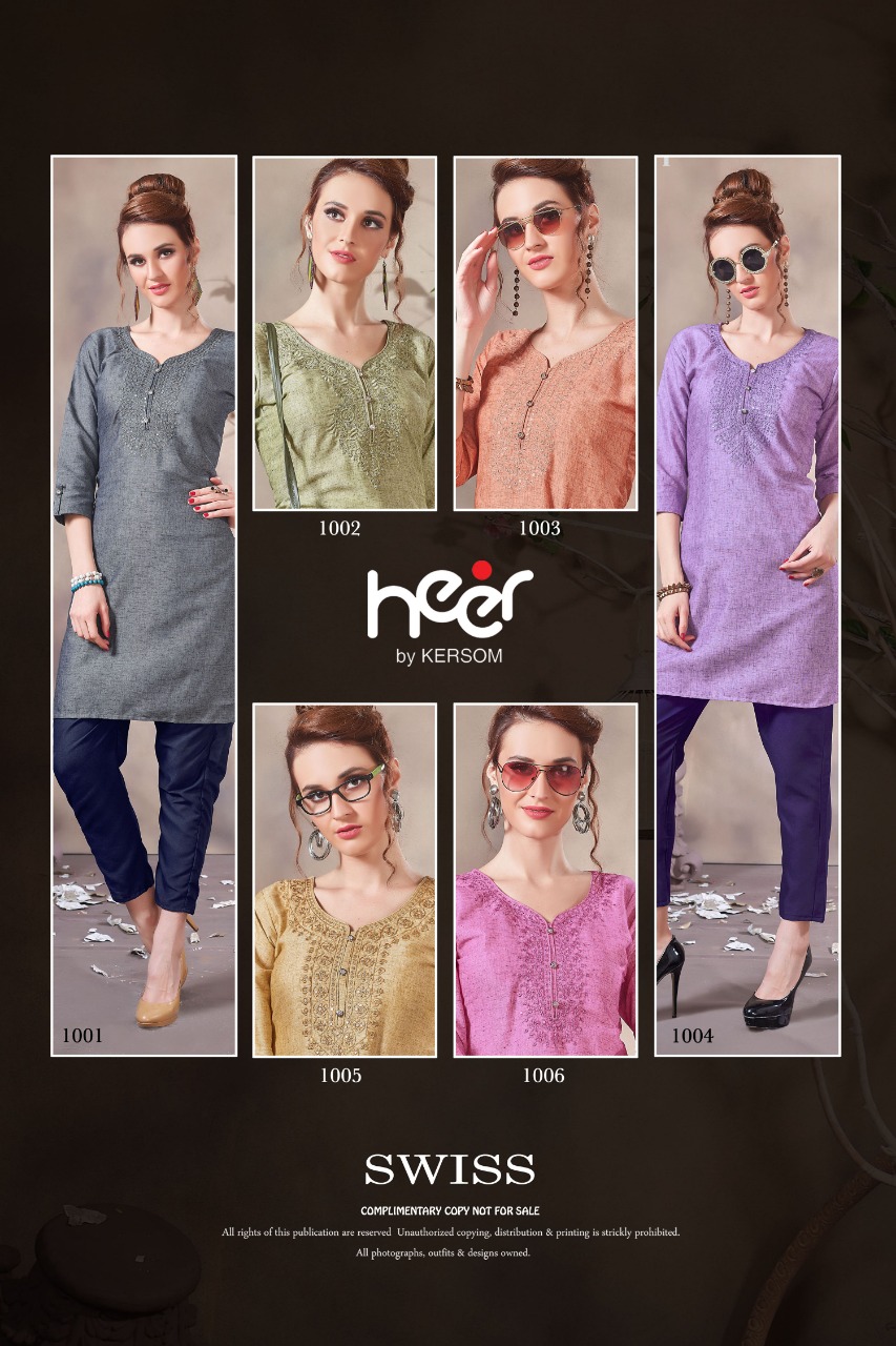 Kersom Launch Swiss Cotton Regular Wear Top With Pant Online Shopping