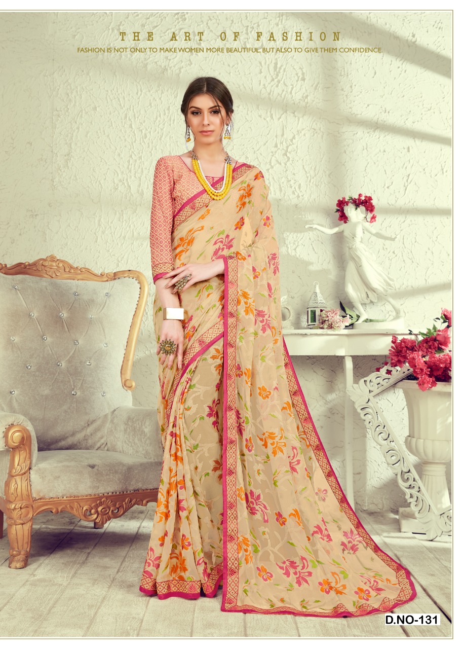 Kianaa Present Rangrasiya Zilmil Brasso With Border Saree Online Shopping