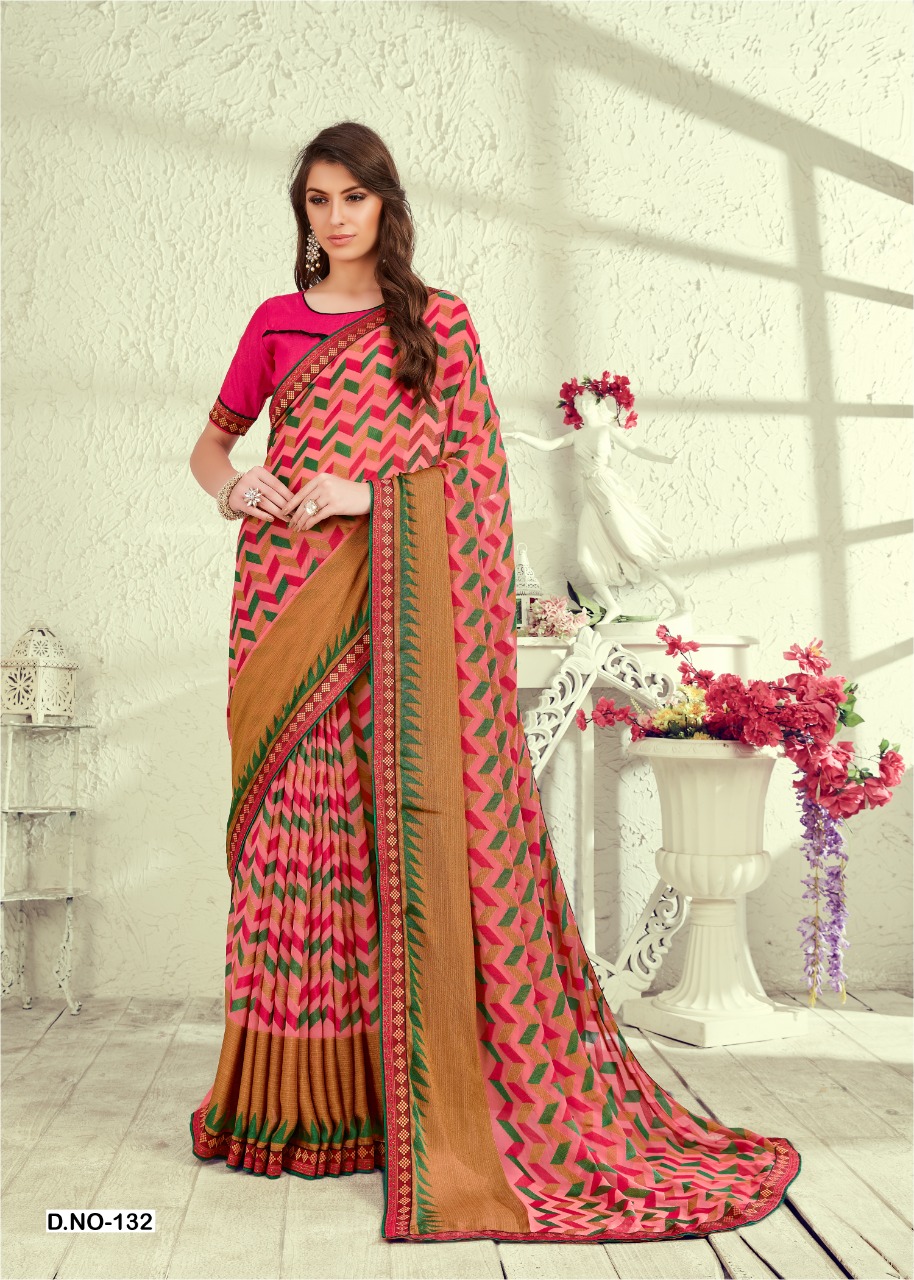 Kianaa Present Rangrasiya Zilmil Brasso With Border Saree Online Shopping