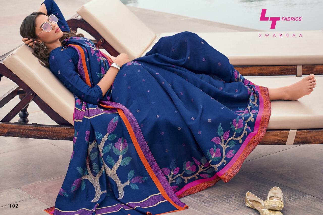 L T Fashion Swarnaa Explore Latest Tusser Silk Sarees Collection