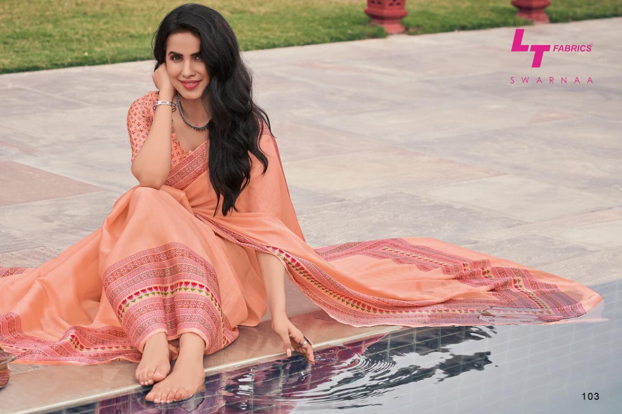 L T Fashion Swarnaa Explore Latest Tusser Silk Sarees Collection