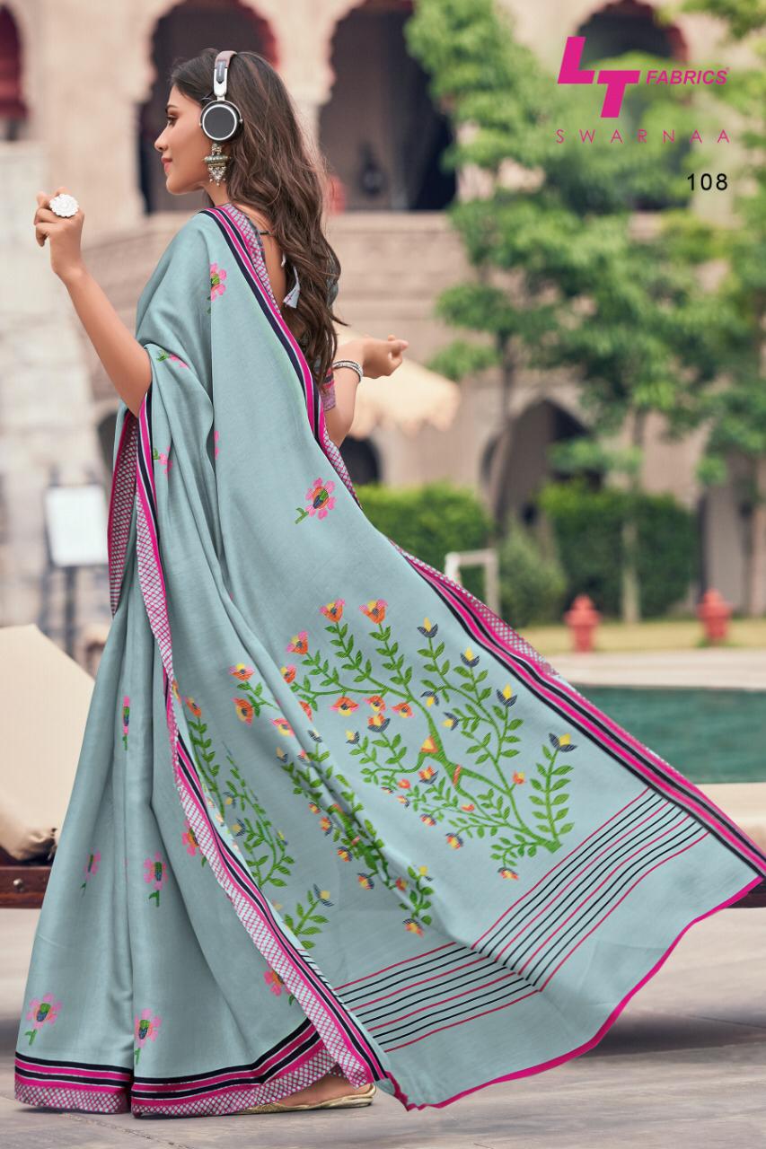 L T Fashion Swarnaa Explore Latest Tusser Silk Sarees Collection