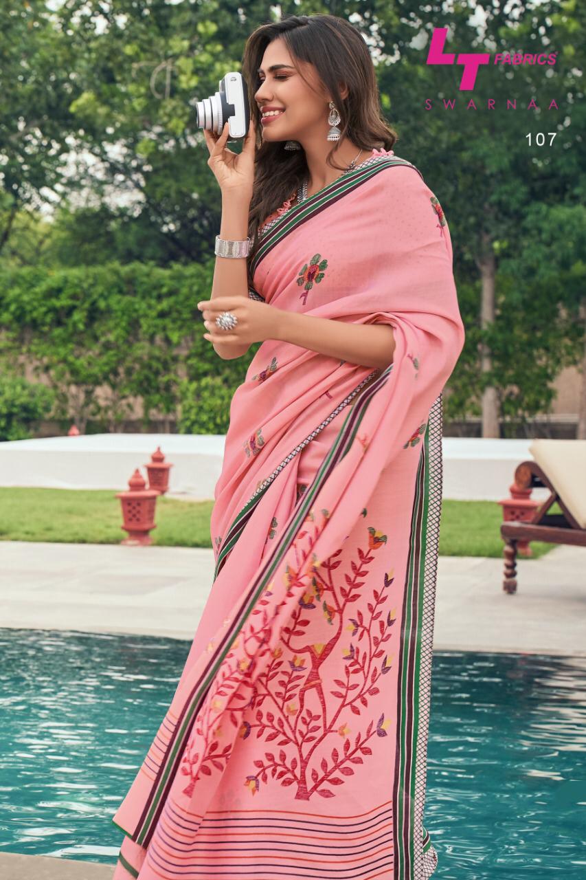 L T Fashion Swarnaa Explore Latest Tusser Silk Sarees Collection