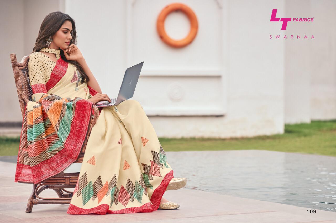 L T Fashion Swarnaa Explore Latest Tusser Silk Sarees Collection