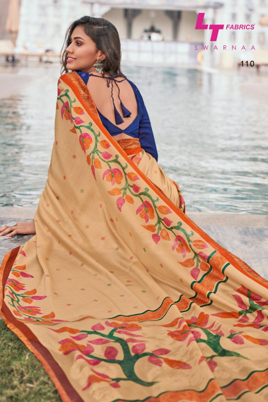 L T Fashion Swarnaa Explore Latest Tusser Silk Sarees Collection