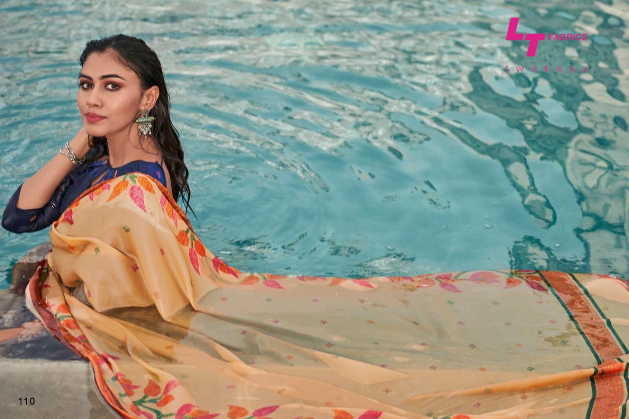 L T Fashion Swarnaa Explore Latest Tusser Silk Sarees Collection